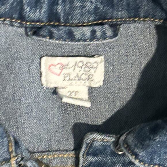 The Childrens Place Denim Jean Jacket, Kids 2T Long Sleeve, Button Up Toddler - Picture 5 of 11